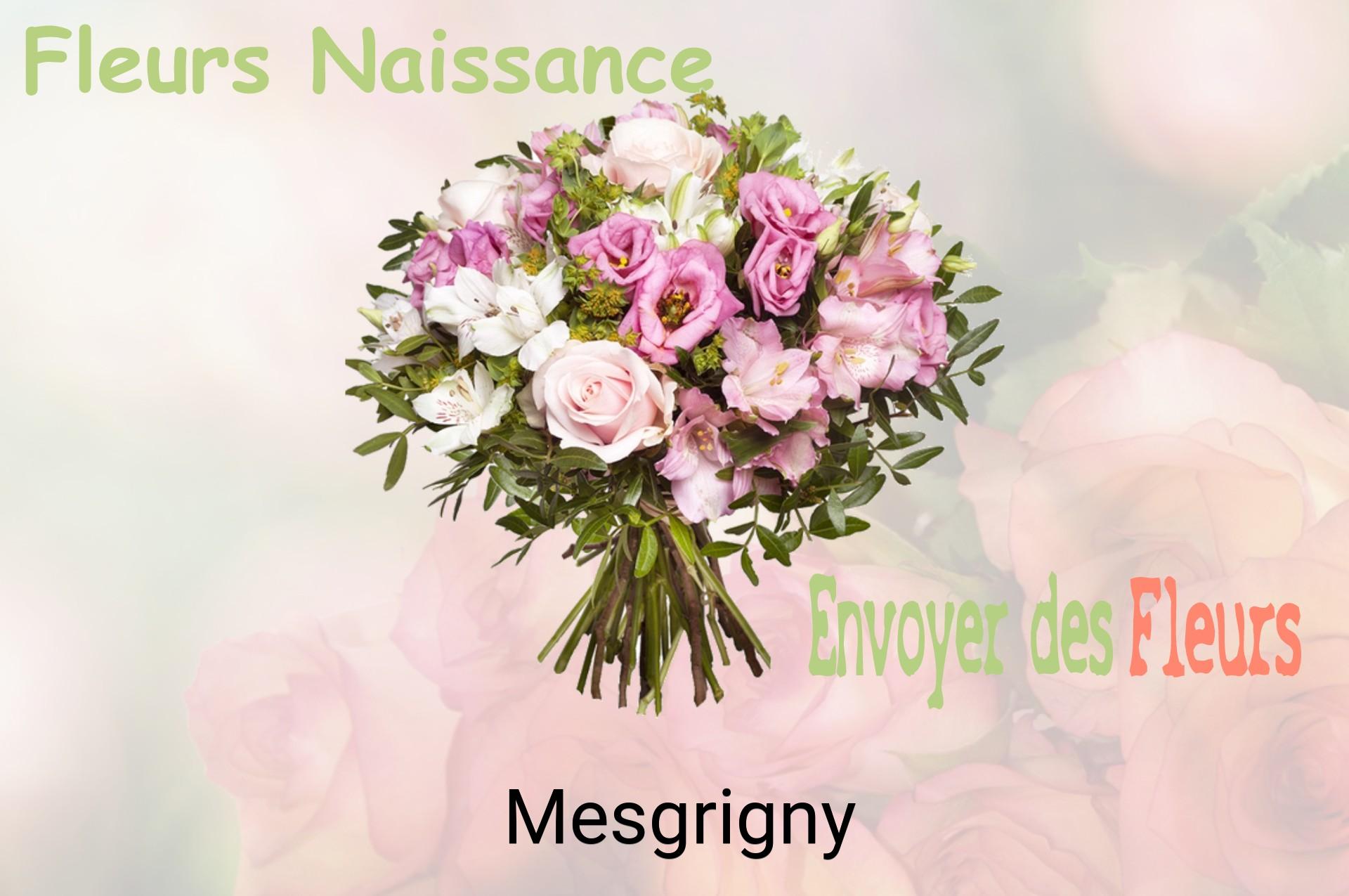 Bouquet de fleurs de naissance livré à Mesgrigny